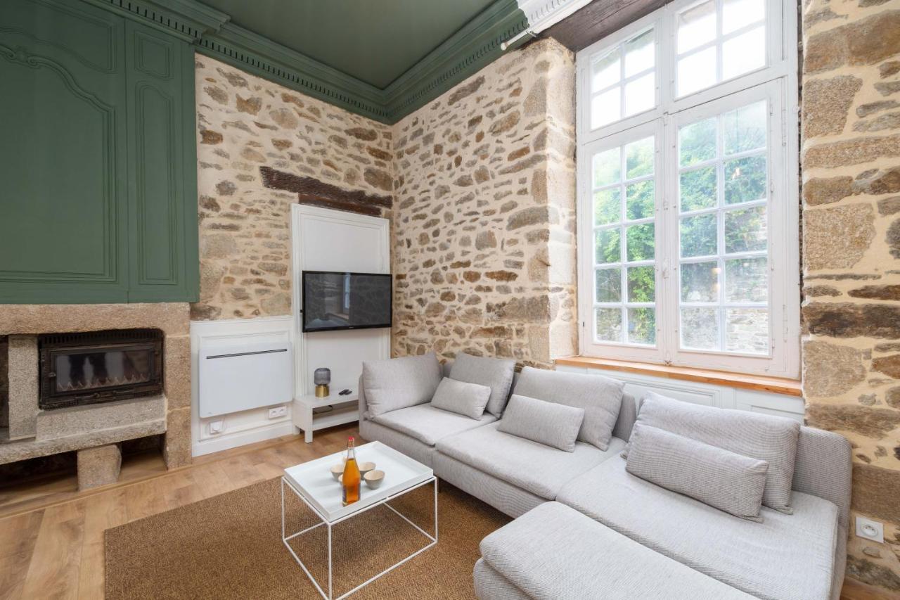 Superbe Appartement Avec Jardin Dinan Centre - Jerzual 外观 照片