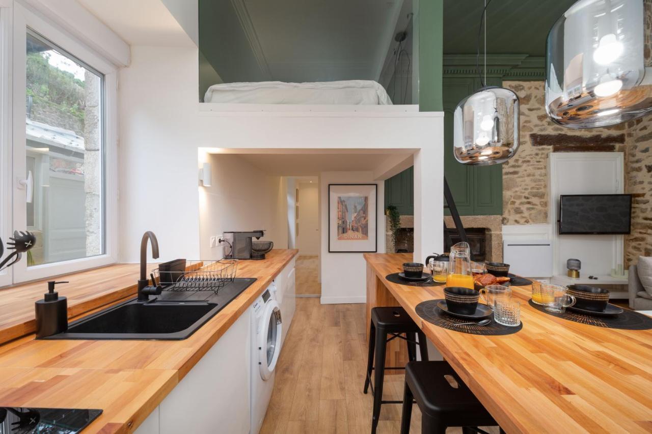 Superbe Appartement Avec Jardin Dinan Centre - Jerzual 外观 照片
