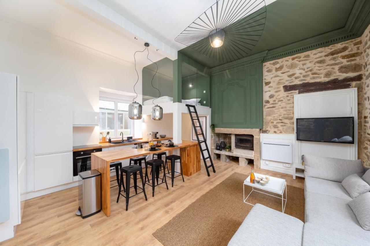Superbe Appartement Avec Jardin Dinan Centre - Jerzual 外观 照片